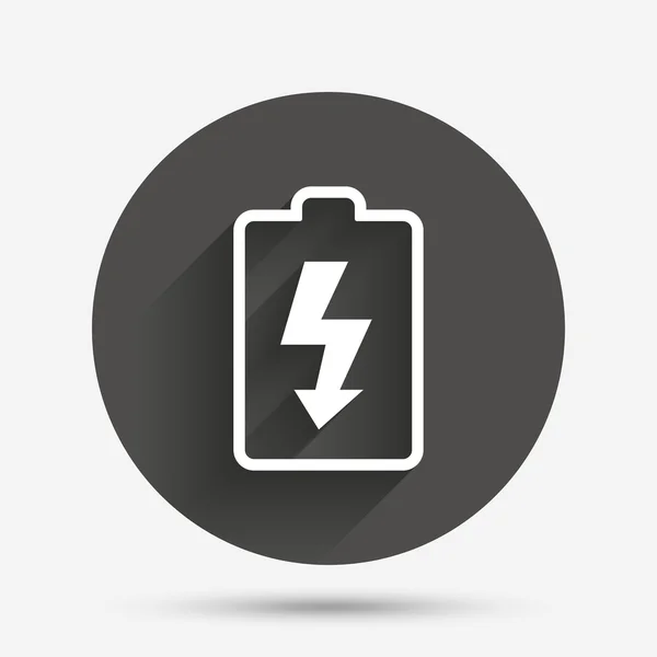 Ícone do sinal de carregamento da bateria —  Vetores de Stock