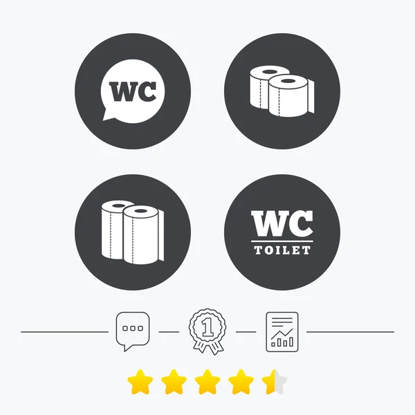 Toilettenpapier-Symbole. Herren- und Damenzimmer. — Stockvektor