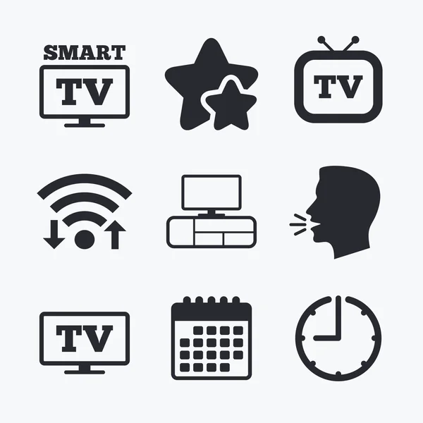 Ikona trybu Smart Tv. Retro telewizji symbol. — Wektor stockowy