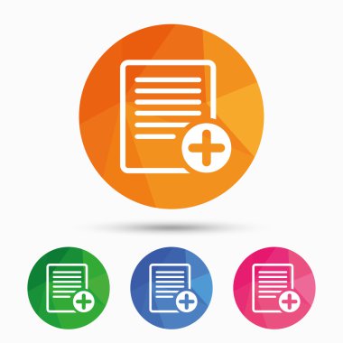 metin dosya işareti simgesi.  