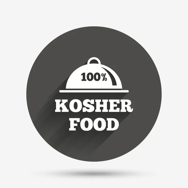 Kosher mat produkt tecken — Stock vektor