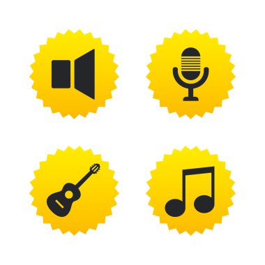 Müzikal öğeleri simgesi.  