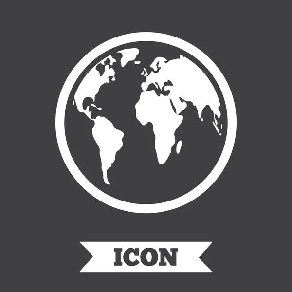Globe icône signe . — Image vectorielle