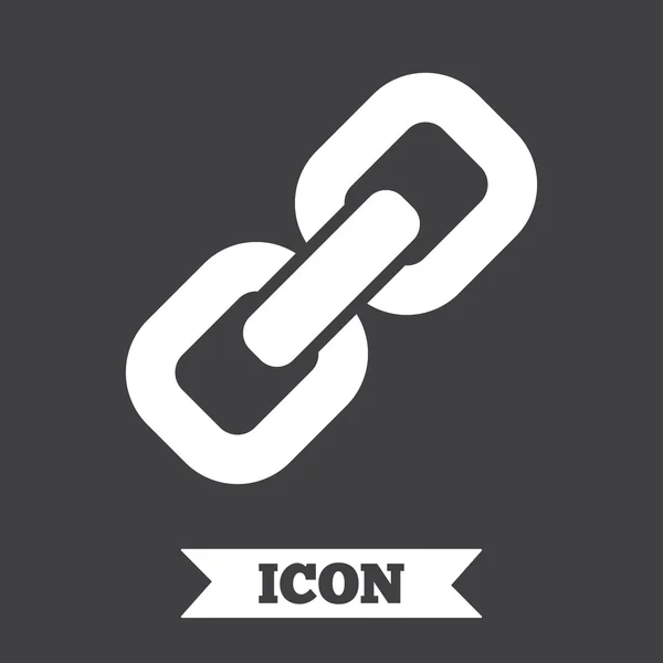 Ikona spojení znamení. symbol hypertextového odkazu. — Stockový vektor