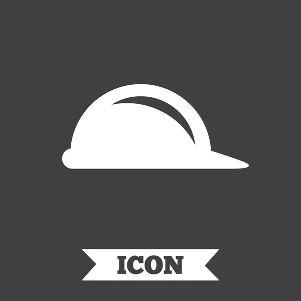 Icône signe de chapeau dur . — Image vectorielle