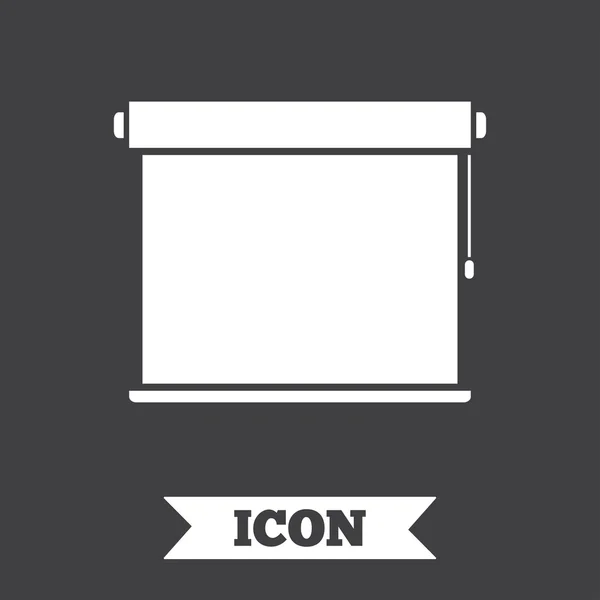 Louvers rueda el icono de signo. Ventanas persianas jalousie . — Vector de stock