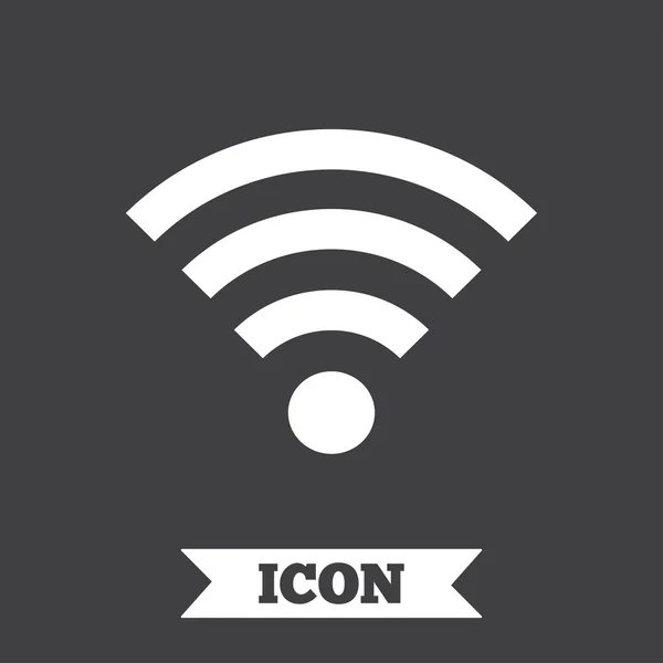 WiFi teken. Wi-fi symbool. draadloos netwerk. — Stockvector