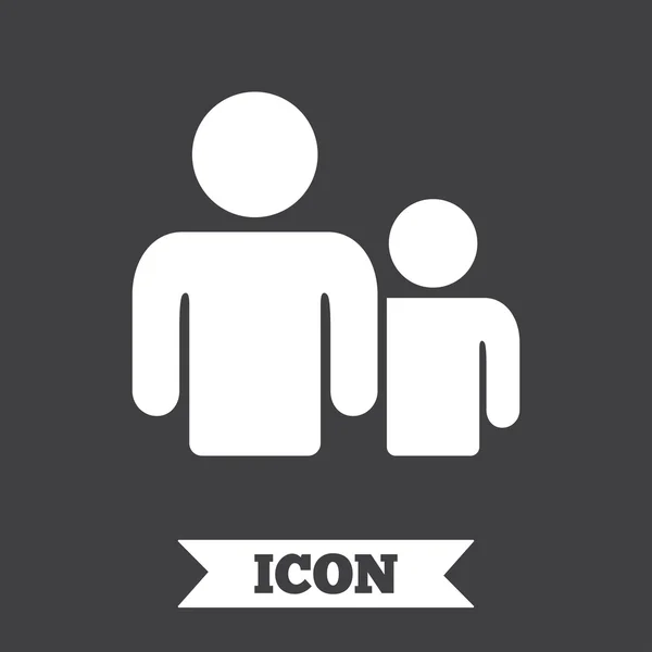 Grupp av människor tecken ikonen. — Stock vektor