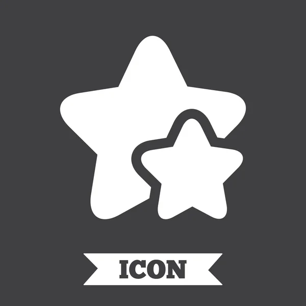 Icono estrella. Signo favorito . — Vector de stock