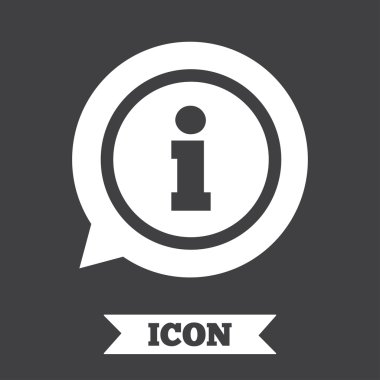 bilgi işareti simgesi. Bilgi simgesi.