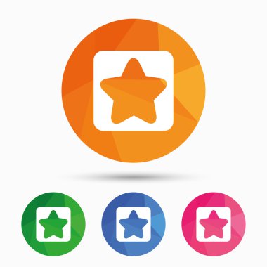 yıldız işareti simgesi. En sevdiğim düğme. Gezinti