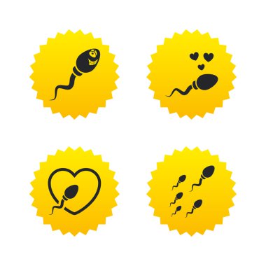 Sperm simgeler. Döllenme veya döllenme işaretleri