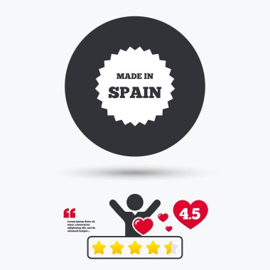 İspanya simgesinde yaptı. İhracat üretim sembolü.