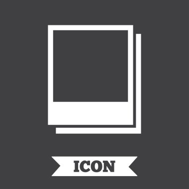 fotoğraf çerçeveleri şablon simgesi. boş fotoğraf.