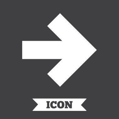 ok işareti simgesi. İleri düğmesi. 