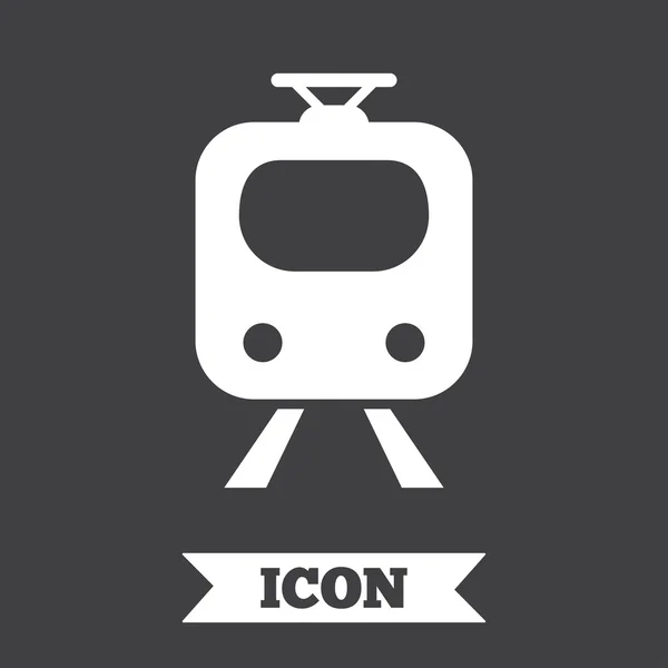 Ícone de sinal do metrô. Comboio, símbolo subterrâneo . —  Vetores de Stock