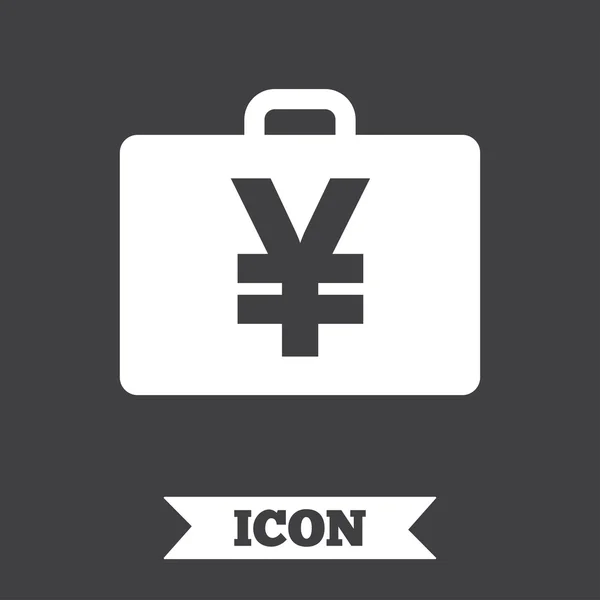 Fall mit Yen-Jpy-Zeichen. — Stockvektor