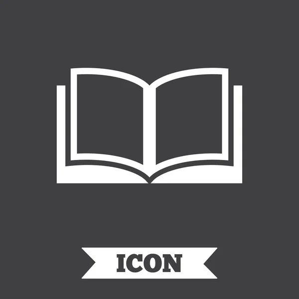 Signo del libro icono . — Vector de stock