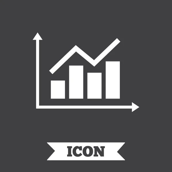 Graph chart sign icon. — Stock Vector