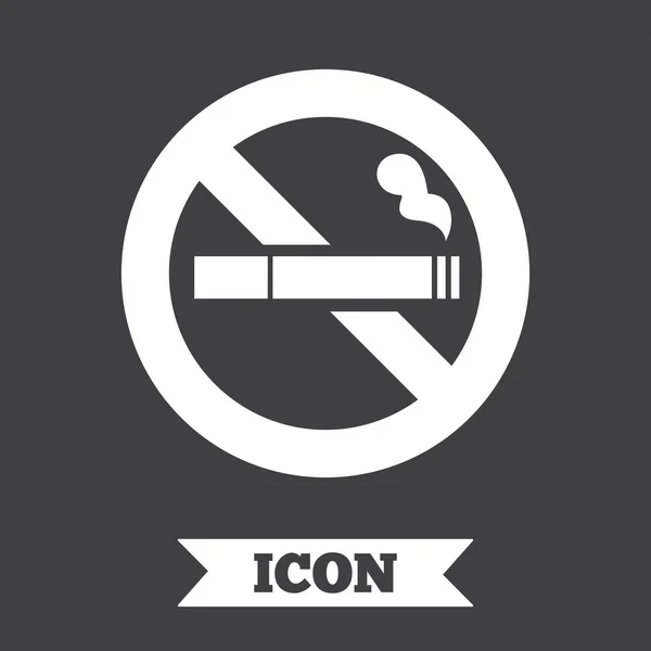 No fumar signo icono. — Vector de stock