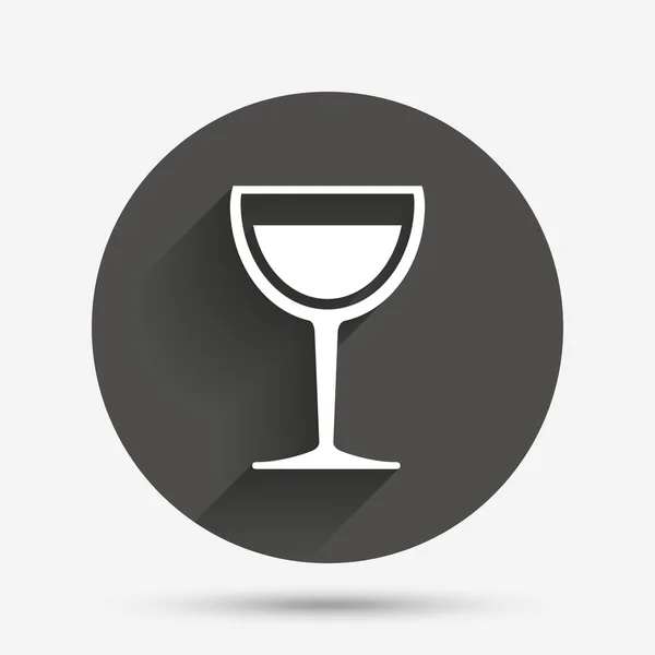 Vinglas tecken ikon. alkohol dryck symbol. — Stock vektor
