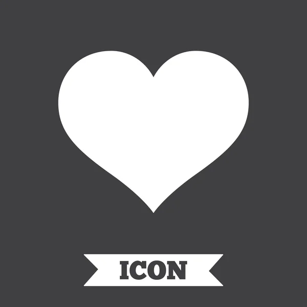 Liefde pictogram. Hart teken symbool. — Stockvector