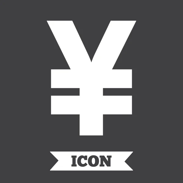 Icono de signo de yen. JPY — Vector de stock