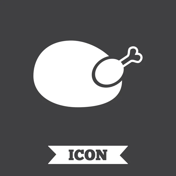 Chicken sign icon. — Stock Vector