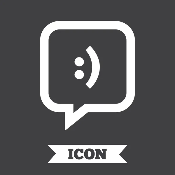 Chatt tecken ikon. tal bubbla symbol. — Stock vektor