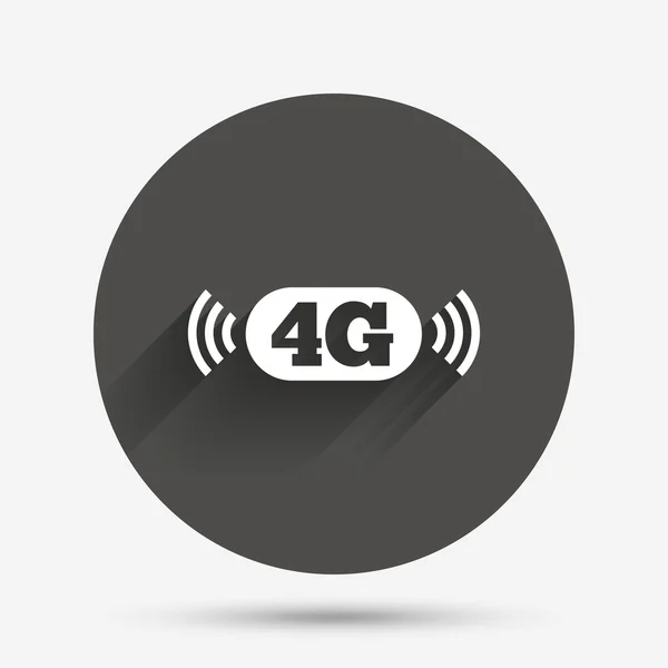 4G sign. Mobile telecommunications technology. — Stock Vector