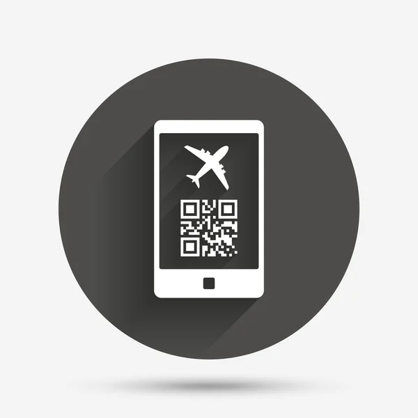 Boarding pass flyg tecken — Stock vektor