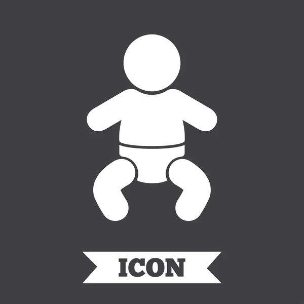 赤ちゃん幼児の記号アイコン。幼児男の子のシンボル. — ストックベクタ