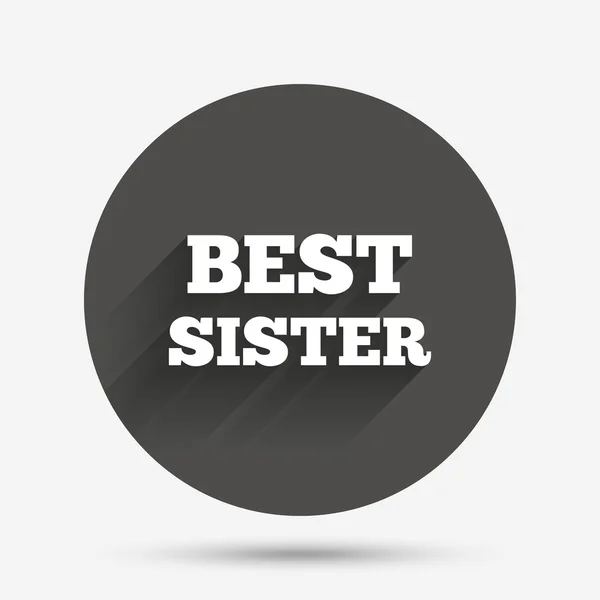 Best sister sign icon. — Stock Vector