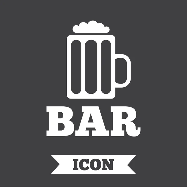 Symbol für Bar oder Kneipe. — Stockvektor