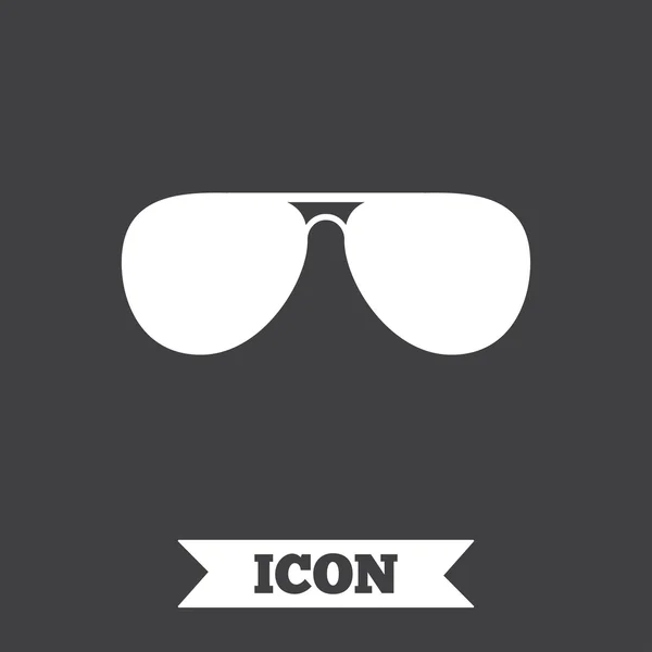 Signo de gafas de sol Aviator — Vector de stock