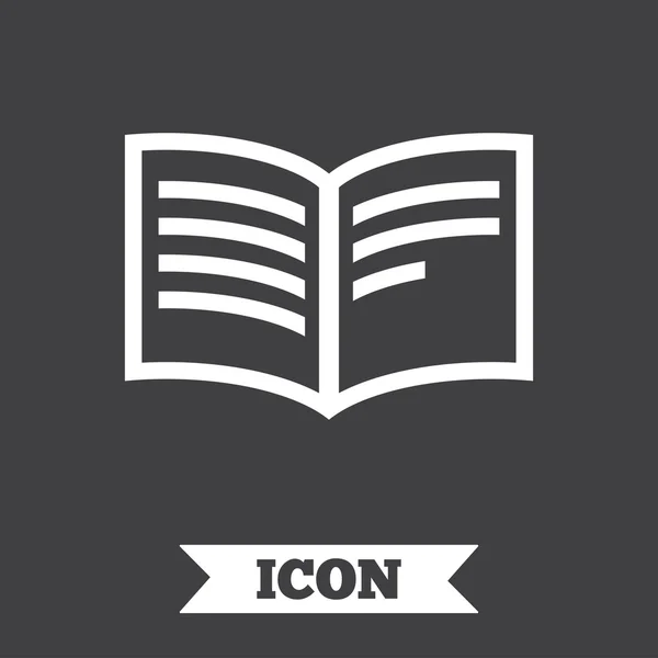 Signo del libro icono . — Archivo Imágenes Vectoriales
