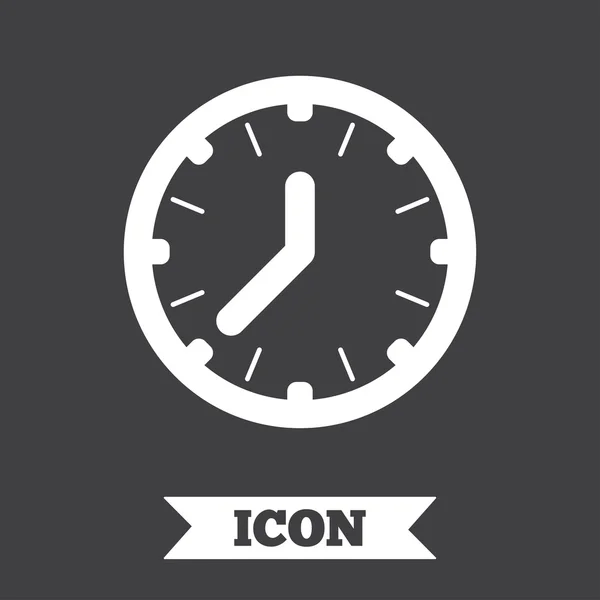 Tijd teken klokpictogram. — Stockvector