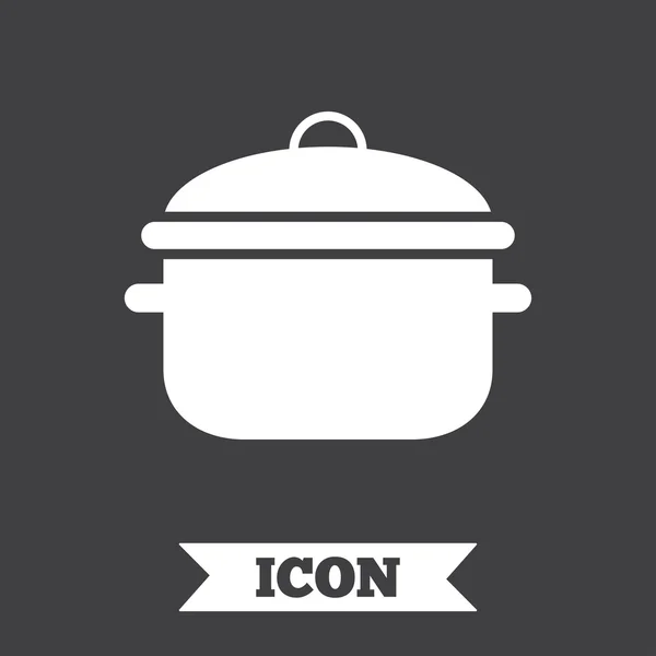 Cooking pan sign icon. — Stock Vector