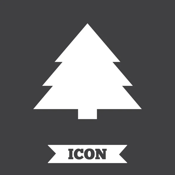Julgran tecken ikonen. — Stock vektor