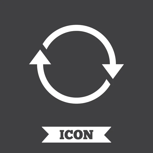 Icône de rotation. Répétez le symbole. Rafraîchir signe . — Image vectorielle