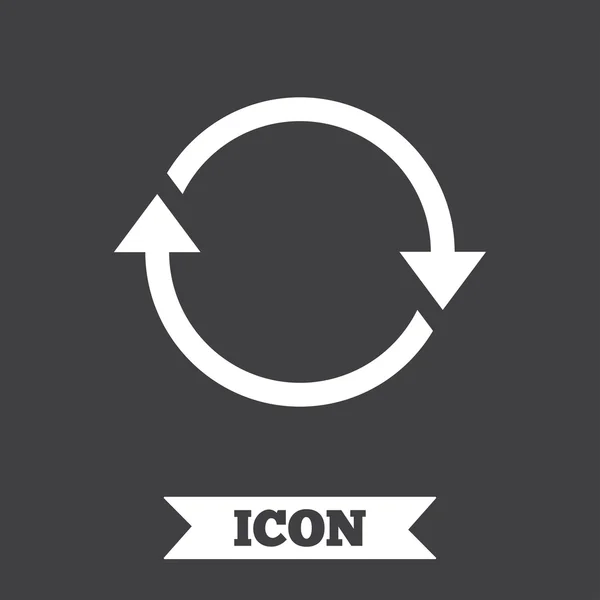 Icono de rotación. Repite el símbolo. Actualizar signo . — Vector de stock