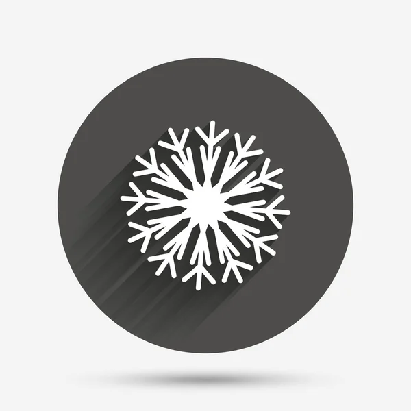 Fiocco di neve icona segno artistico. Aria condizionata . — Vettoriale Stock
