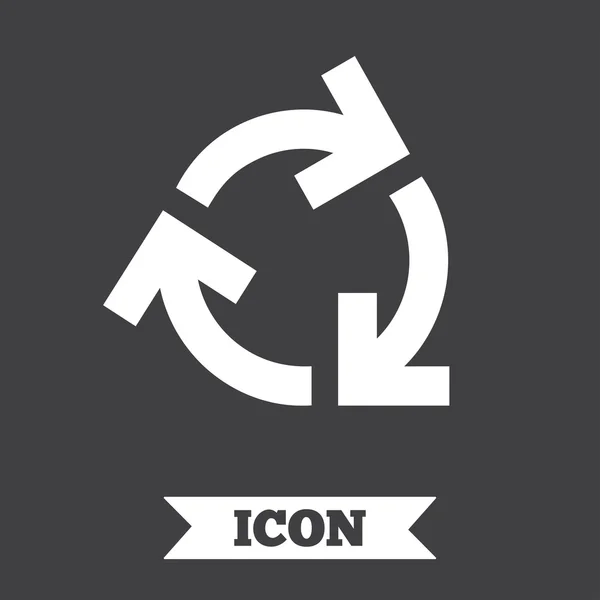 Recycling-Zeichen-Symbol. Symbol wiederverwenden oder reduzieren. — Stockvektor