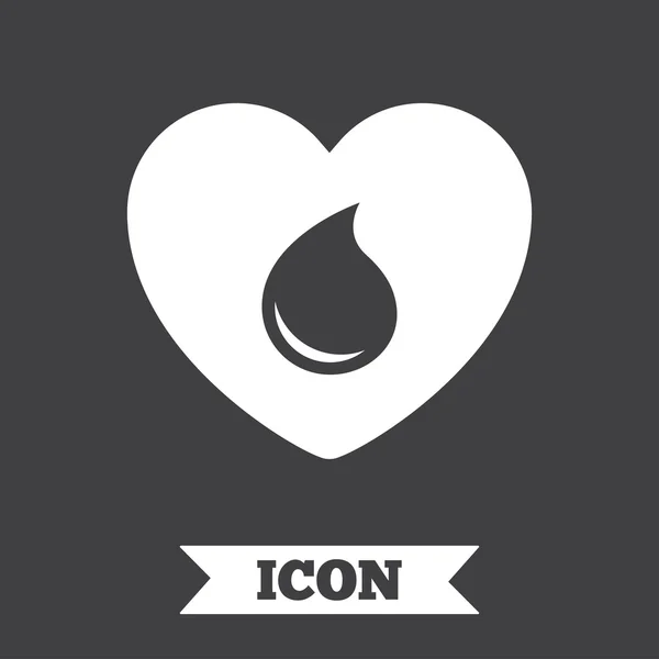 Icône de don de sang . — Image vectorielle