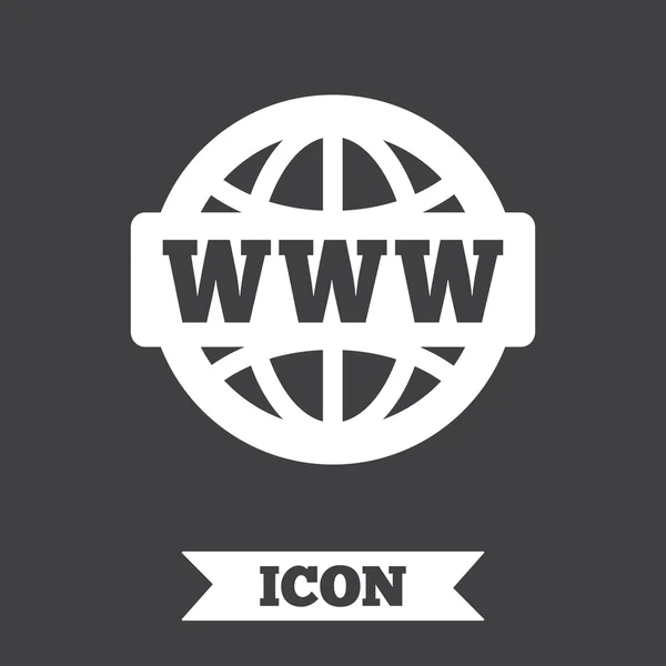 Icône signe WWW . — Image vectorielle
