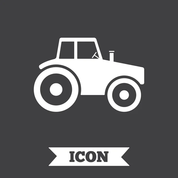 Trekker teken pictogram. agrarische industrie symbool. — Stockvector
