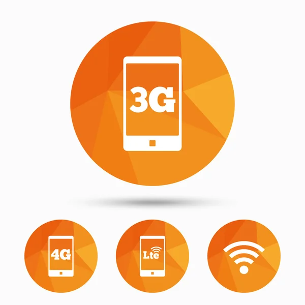 Mobile telecommunications icons. — Stock Vector