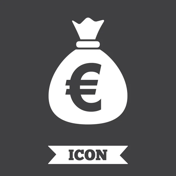 Money bag sign icon. — Stock Vector
