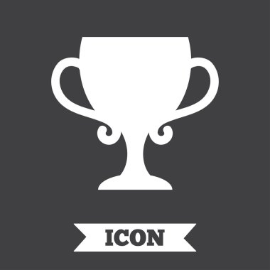 kazanan cup işareti simgesi. kazananları ödüllendirme.