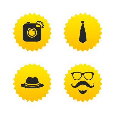 yenilikçi fotoğraf kamera simgesi. gözlük simgesi.